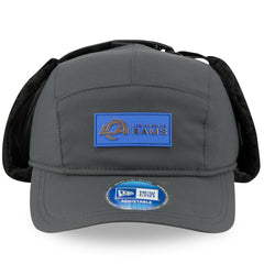 Los Angeles Rams New Era 2025 Sideline Cold Weather Runner Dog Ear Adjustable Hat Charcoal
