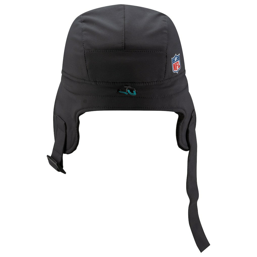 Miami Dolphins New Era 2025 Sideline Cold Weather Runner Dog Ear Adjustable Hat Charcoal