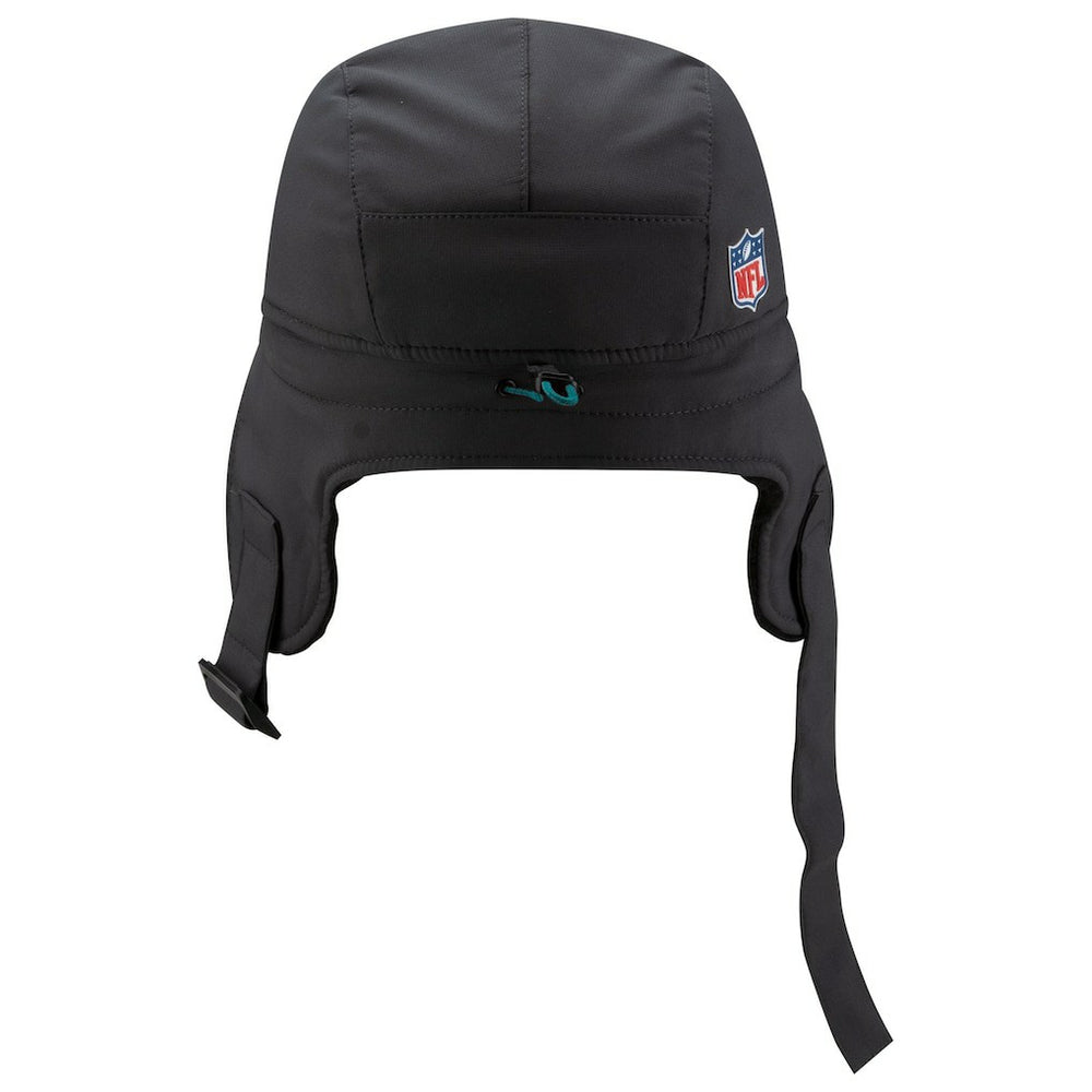 Miami Dolphins New Era 2025 Sideline Cold Weather Runner Dog Ear Adjustable Hat Charcoal