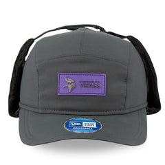 Minnesota Vikings New Era 2025 Sideline Cold Weather Runner Dog Ear Adjustable Hat Charcoal