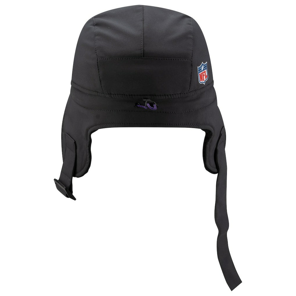 Minnesota Vikings New Era 2025 Sideline Cold Weather Runner Dog Ear Adjustable Hat Charcoal