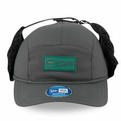New York Jets New Era 2025 Sideline Cold Weather Runner Dog Ear Adjustable Hat Charcoal
