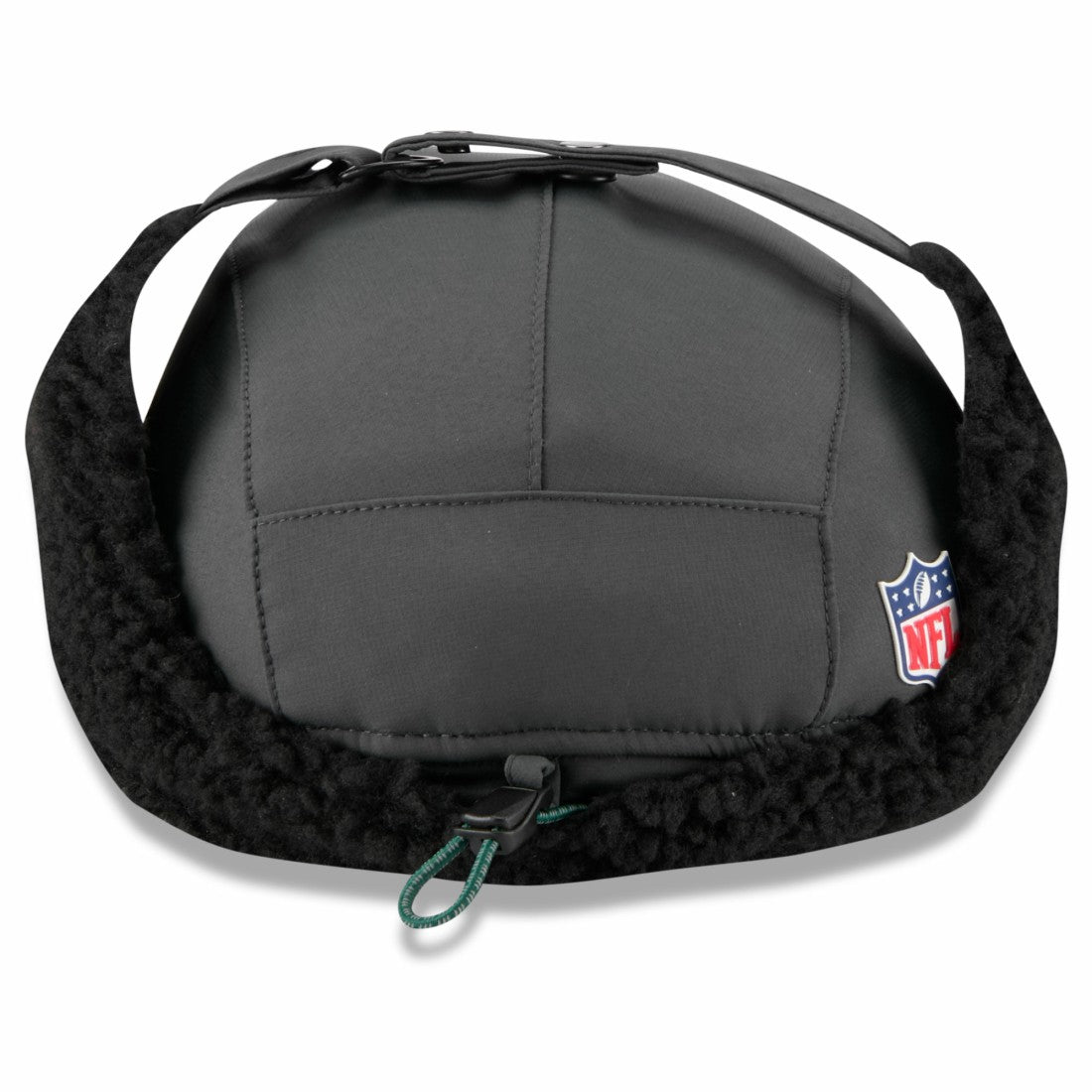New York Jets New Era 2025 Sideline Cold Weather Runner Dog Ear Adjustable Hat Charcoal