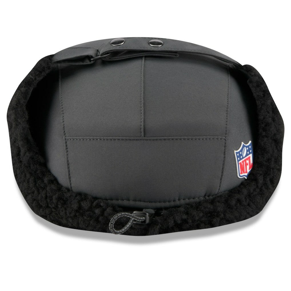 Pittsburgh Steelers New Era 2025 Sideline Cold Weather Runner Dog Ear Adjustable Hat Charcoal