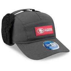 San Francisco 49ers New Era 2025 Sideline Cold Weather Runner Dog Ear Adjustable Hat Charcoal
