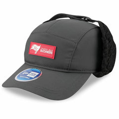 Tampa Bay Buccaneers New Era 2025 Sideline Cold Weather Runner Dog Ear Adjustable Hat Charcoal