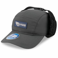 Tennessee Titans New Era 2025 Sideline Cold Weather Runner Dog Ear Adjustable Hat Charcoal