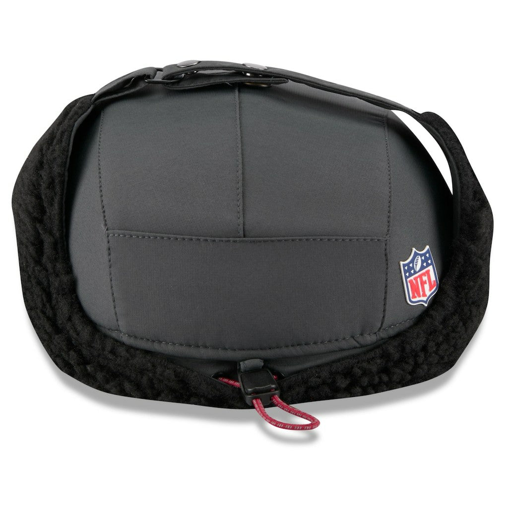 Arizona Cardinals New Era 2025 Sideline Cold Weather Runner Dog Ear Adjustable Hat Charcoal