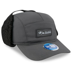 Baltimore Ravens New Era 2025 Sideline Cold Weather Runner Dog Ear Adjustable Hat Charcoal