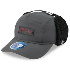 Atlanta Falcons New Era 2025 Sideline Cold Weather Runner Dog Ear Adjustable Hat Charcoal