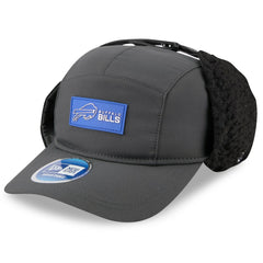 Buffalo Bills New Era 2025 Sideline Cold Weather Runner Dog Ear Adjustable Hat Charcoal