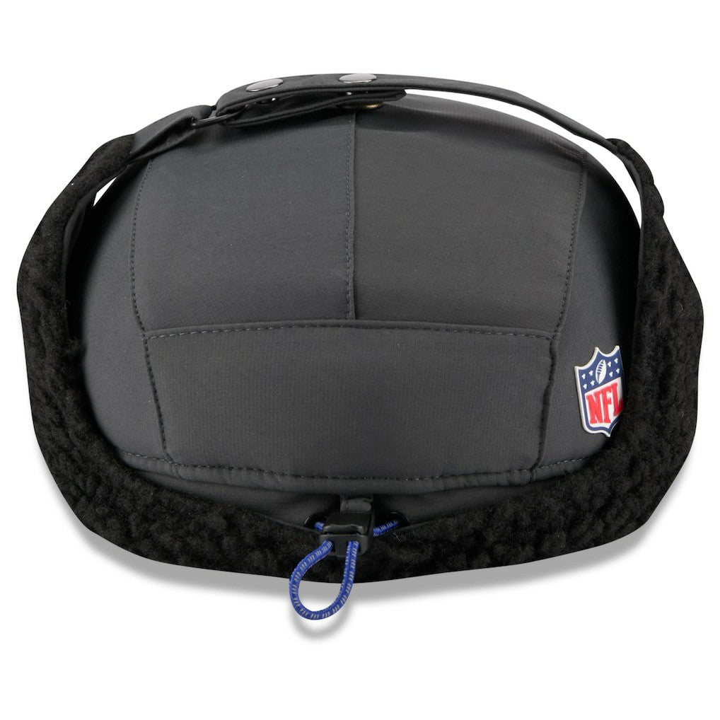 Buffalo Bills New Era 2025 Sideline Cold Weather Runner Dog Ear Adjustable Hat Charcoal
