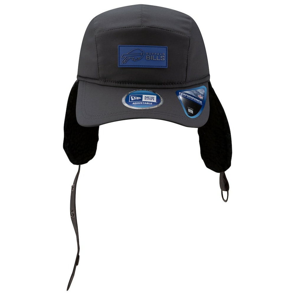 Buffalo Bills New Era 2025 Sideline Cold Weather Runner Dog Ear Adjustable Hat Charcoal
