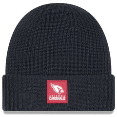 Arizona Cardinals New Era 2025 Sideline Cold Weather Cuffed Knit Hat Charcoal