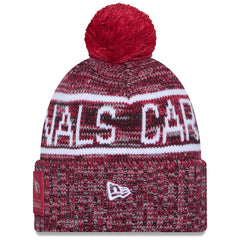 Arizona Cardinals New Era 2025 Sideline Cold Weather Cuffed Knit Hat with Pom Cardinal