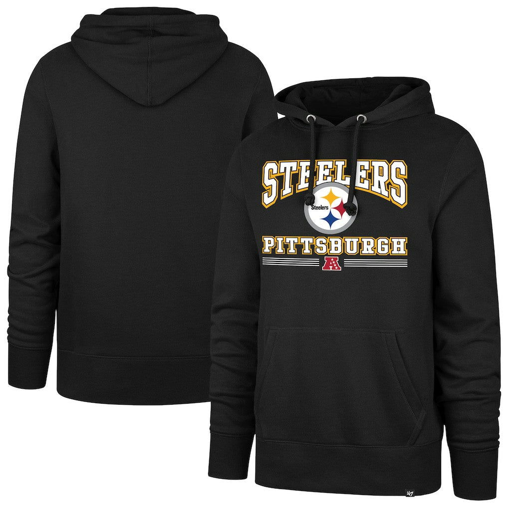 Pittsburgh Steelers '47 Packed House Headline Pullover Hoodie Black