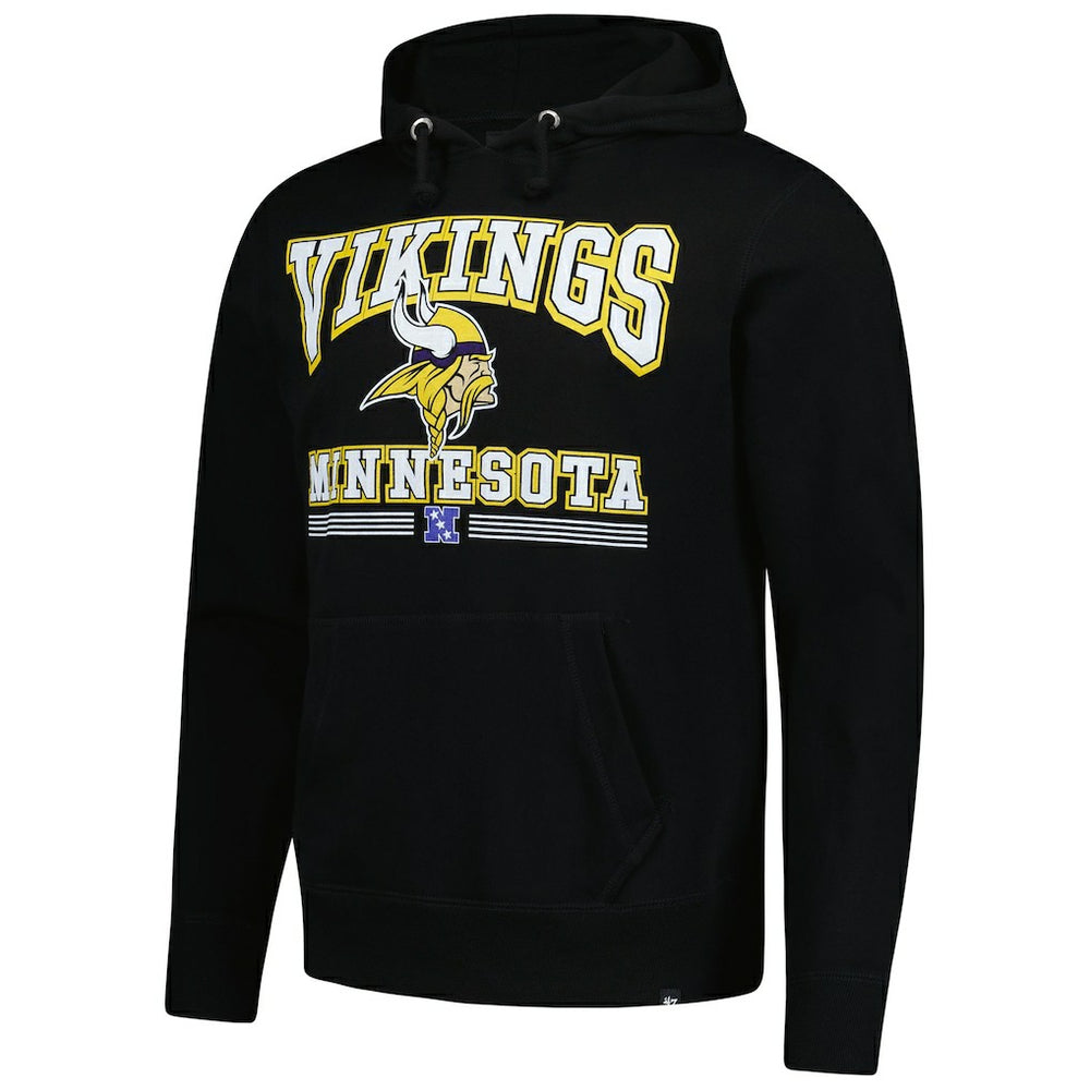 Minnesota Vikings '47 Packed House Headline Pullover Hoodie Black