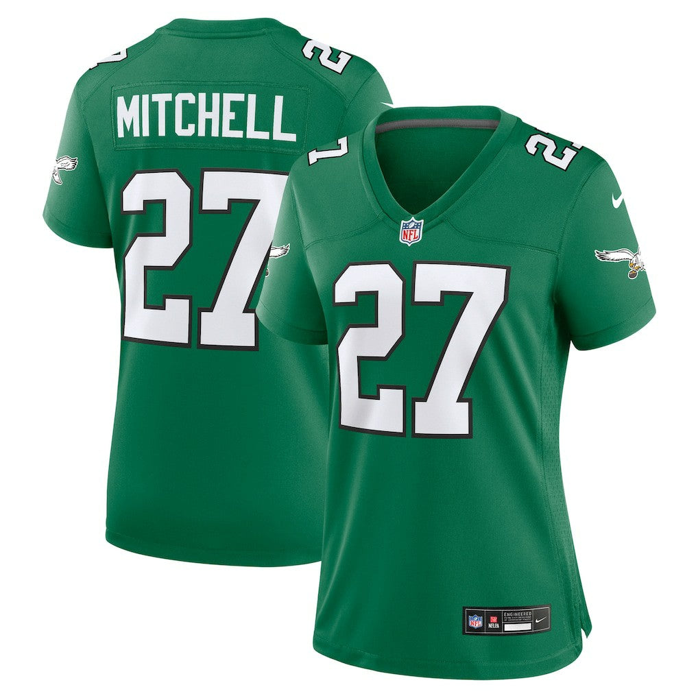 Quinyon Mitchell Philadelphia Eagles Women's Alternate Game Jersey Kelly Green