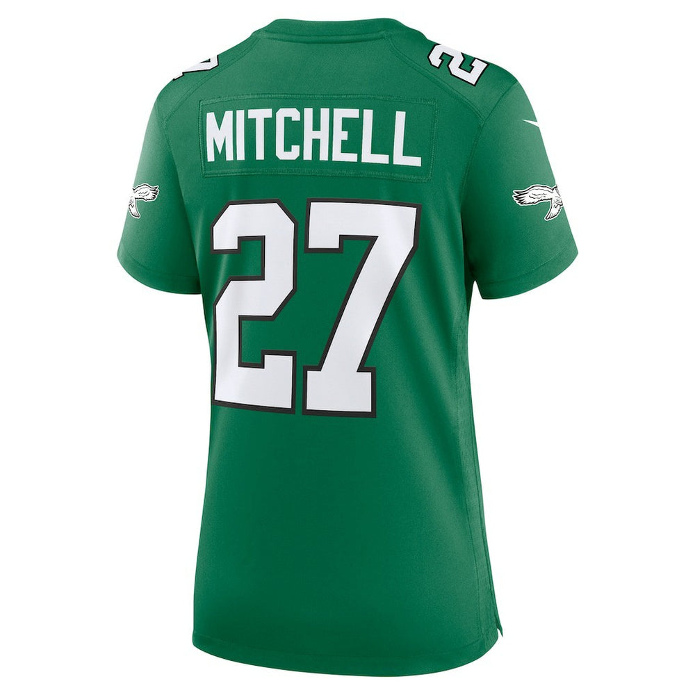 Quinyon Mitchell Philadelphia Eagles Women's Alternate Game Jersey Kelly Green