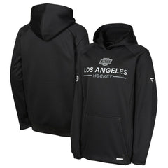 NHL Los Angeles Kings Fanatics Youth Authentic Pro Rink Raglan Hoodie - Black