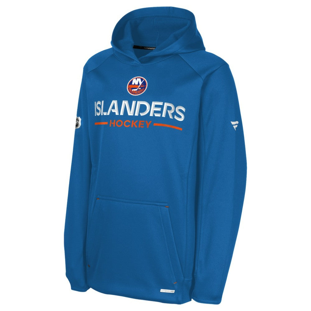 NHL New York Islanders Fanatics Youth Authentic Pro Rink Raglan Hoodie - Royal