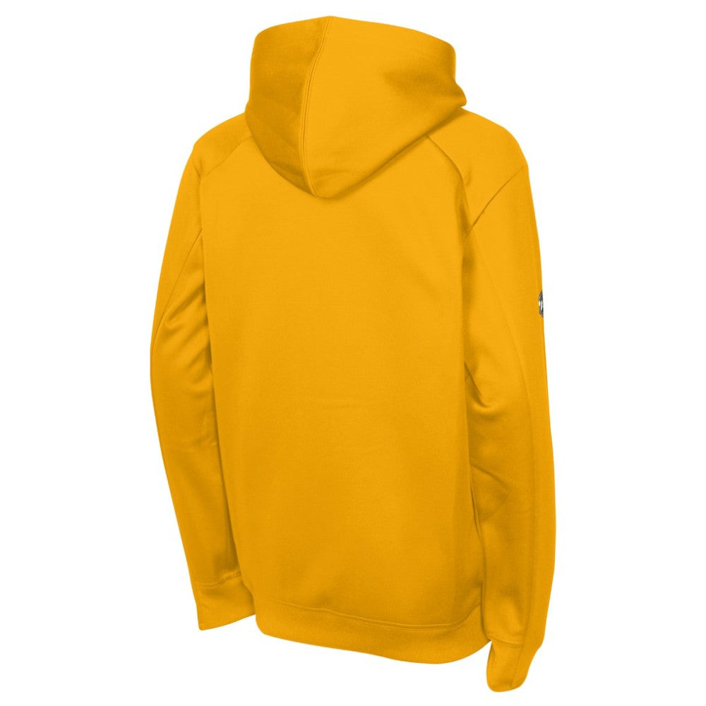 NHL Nashville Predators Fanatics Youth Authentic Pro Rink Raglan Hoodie - Gold