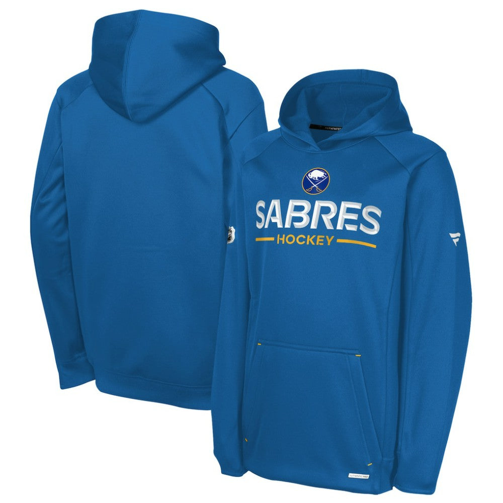 NHL Buffalo Sabres Fanatics Youth Authentic Pro Rink Raglan Hoodie - Royal