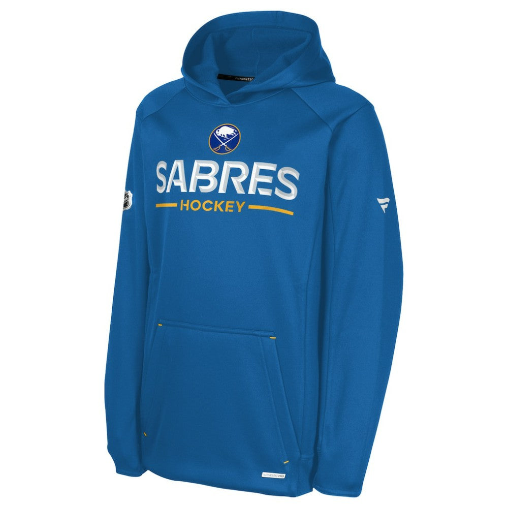 NHL Buffalo Sabres Fanatics Youth Authentic Pro Rink Raglan Hoodie - Royal