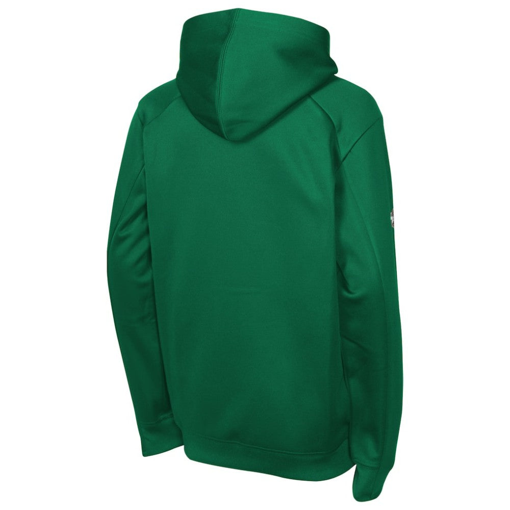 NHL Dallas Stars Fanatics Youth Authentic Pro Rink Raglan Hoodie - Kelly Green