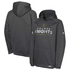 NHL Vegas Golden Knights Fanatics Youth Authentic Pro Rink Raglan Hoodie - Gray