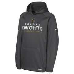 NHL Vegas Golden Knights Fanatics Youth Authentic Pro Rink Raglan Hoodie - Gray
