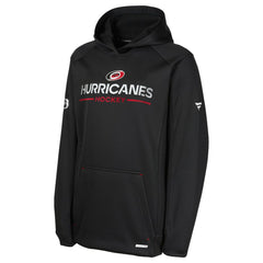 NHL Carolina Hurricanes Fanatics Youth Authentic Pro Rink Raglan Hoodie - Black
