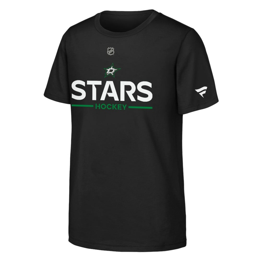 NHL Dallas Stars Fanatics Youth Authentic Pro Wordmark T-Shirt - Black