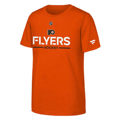 NHL Philadelphia Flyers Fanatics Youth Authentic Pro Wordmark T-Shirt - Orange