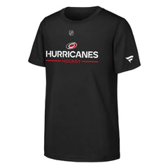 NHL Carolina Hurricanes Fanatics Youth Authentic Pro Wordmark T-Shirt - Black