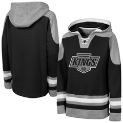 NHL Los Angeles Kings Outerstuff Youth Ageless Must Have Home V-Neck Hoodie - Black