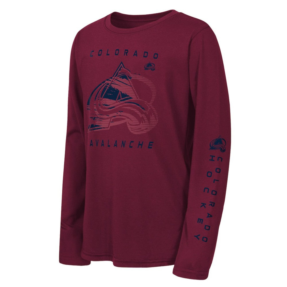 NHL Colorado Avalanche Outerstuff Youth Seize the Win Long Sleeve T-Shirt - Burgundy