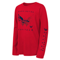 NHL Washington Capitals Outerstuff Youth Seize the Win Long Sleeve T-Shirt - Red