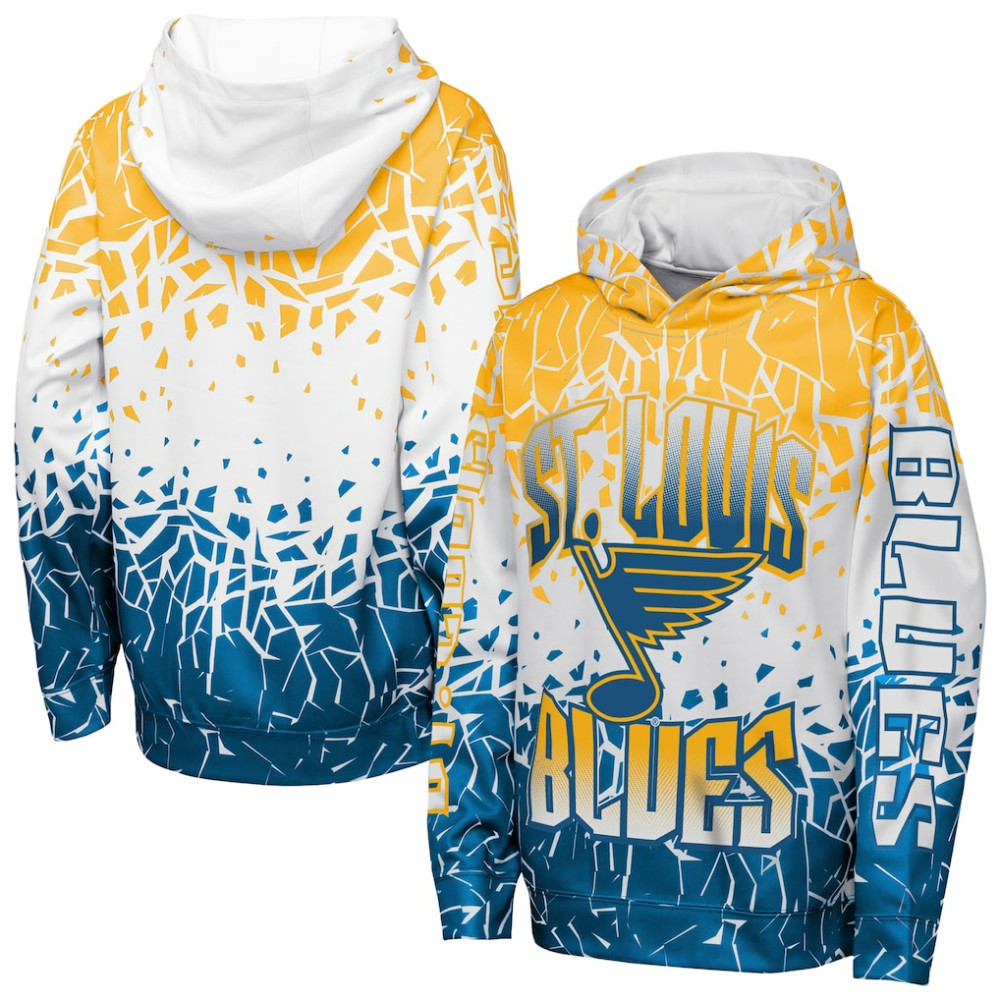 NHL St. Louis Blues Outerstuff Youth Frozen Frenzy Hoodie - Gold