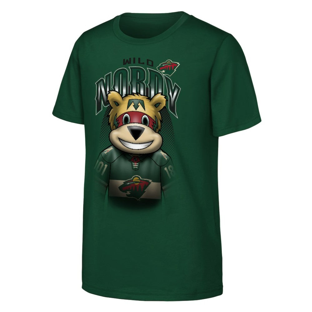NHL Minnesota Wild Outerstuff Youth Mascot Highlight T-Shirt - Green