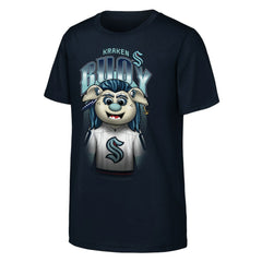 NHL Seattle Kraken Outerstuff Youth Mascot Highlight T-Shirt - Navy