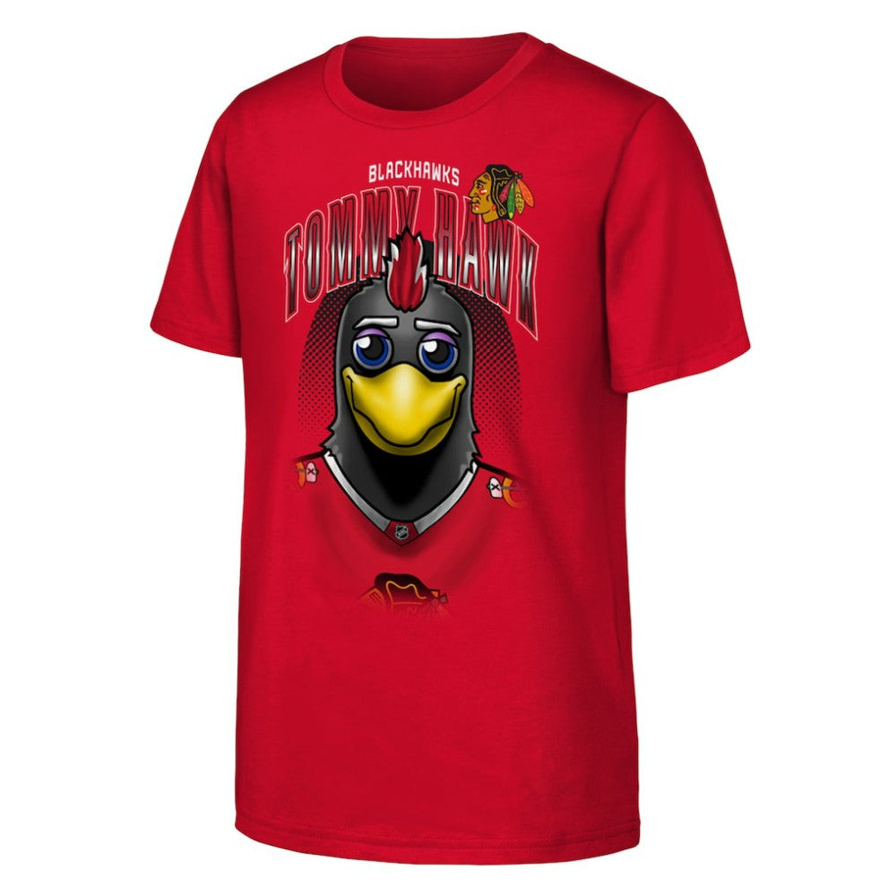 NHL Chicago Blackhawks Outerstuff Youth Mascot Highlight T-Shirt - Red