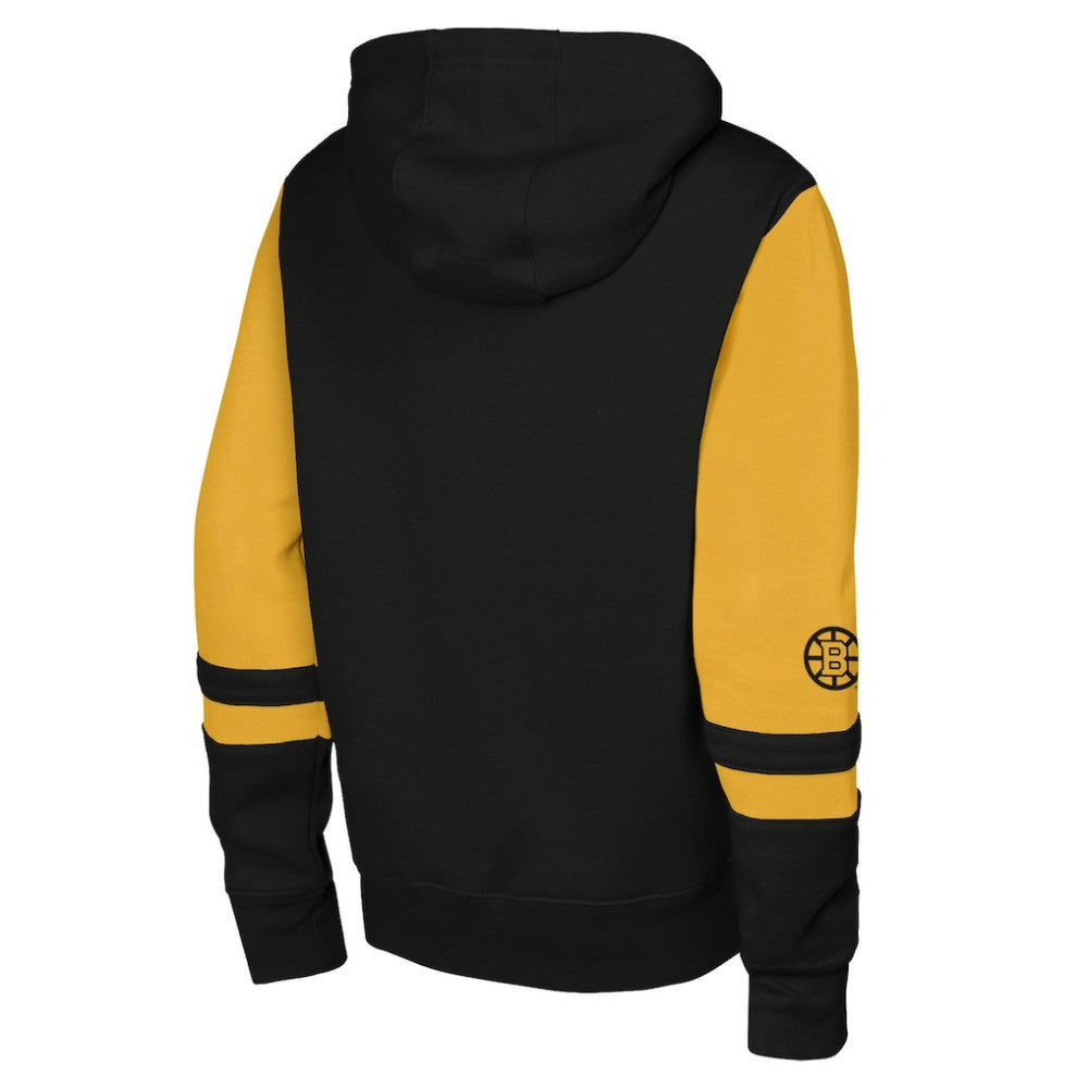 NHL Boston Bruins Outerstuff Youth Face Off Full-Zip Hoodie - Black