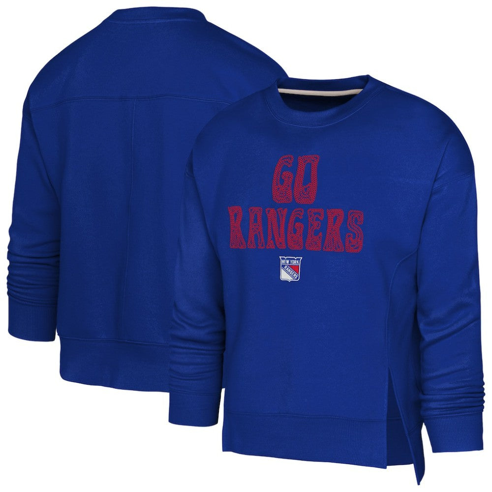 NHL New York Rangers Outerstuff Girls Youth Game Love Sweatshirt - Royal