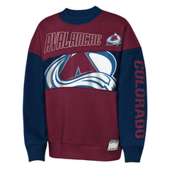 NHL Colorado Avalanche Outerstuff Youth Impact Player Sweatshirt - Burgundy/Navy