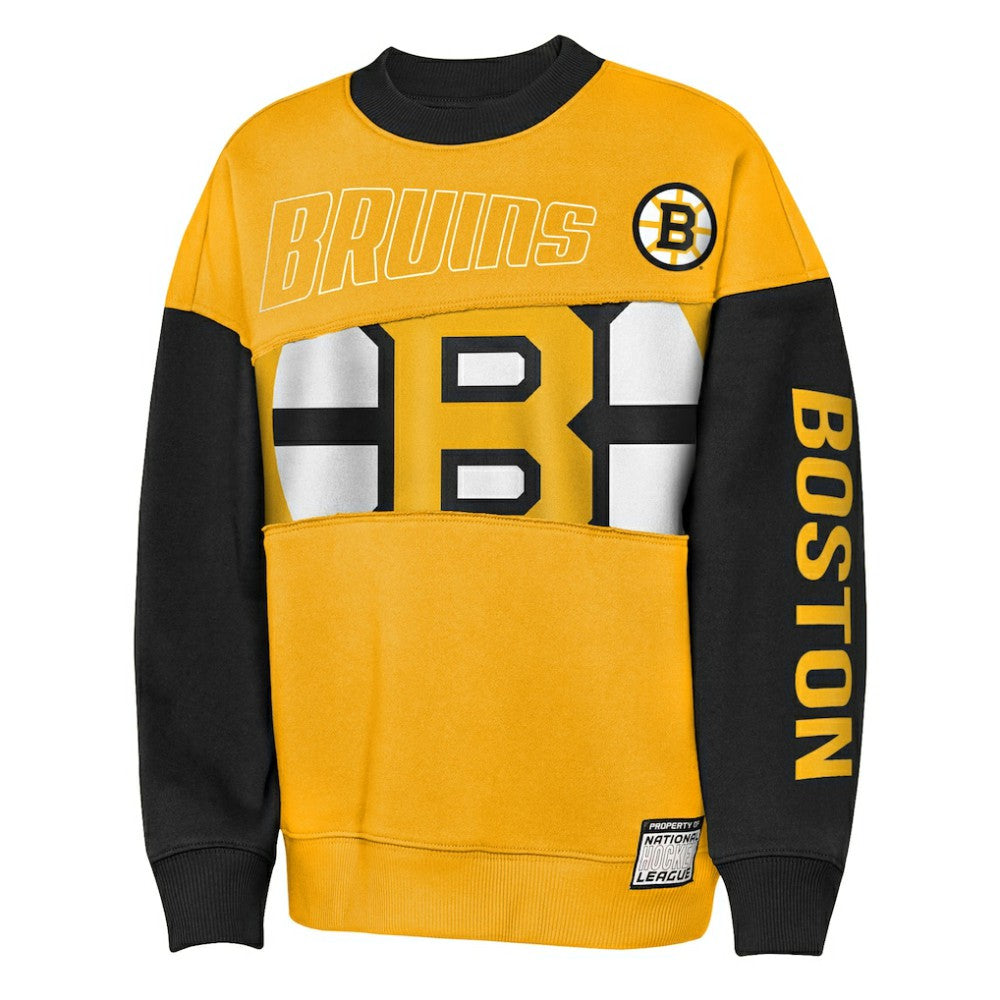 NHL Boston Bruins Outerstuff Youth Impact Player Sweatshirt - Gold/Black