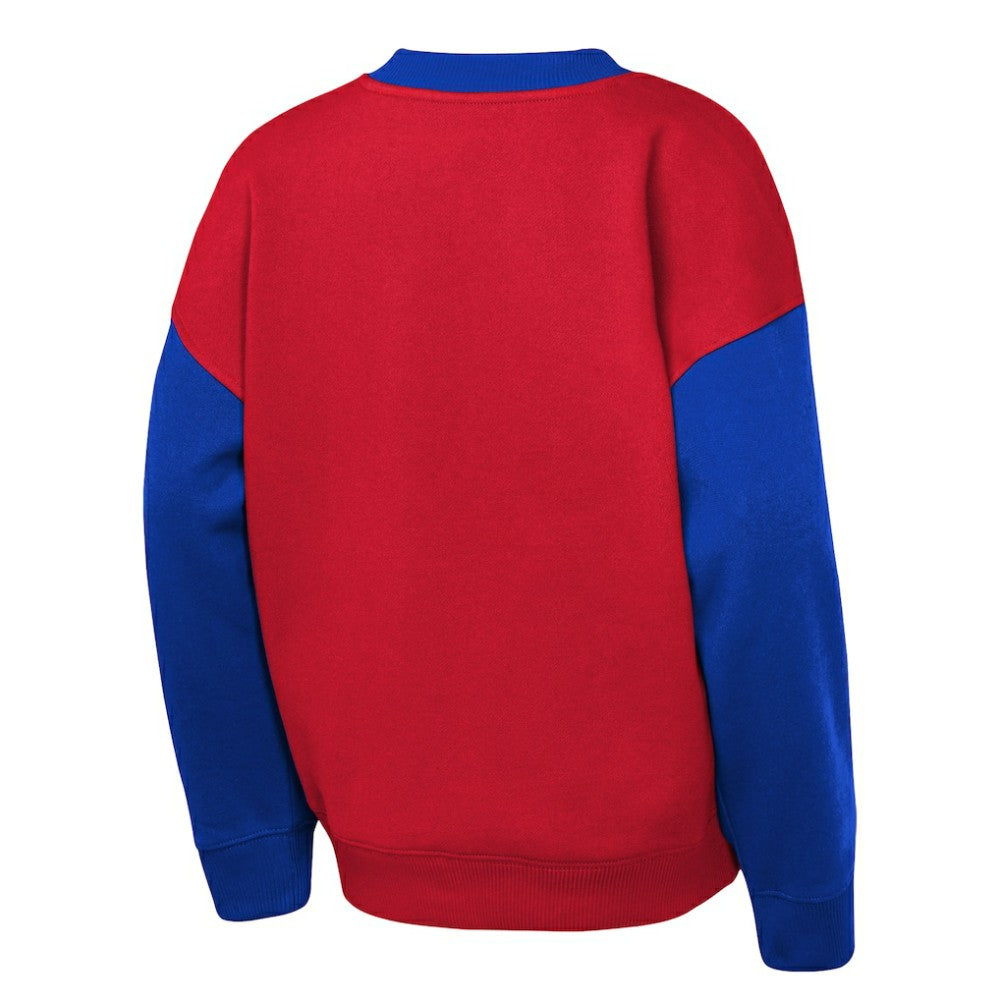 NHL New York Rangers Outerstuff Youth Impact Player Sweatshirt - Red/Blue