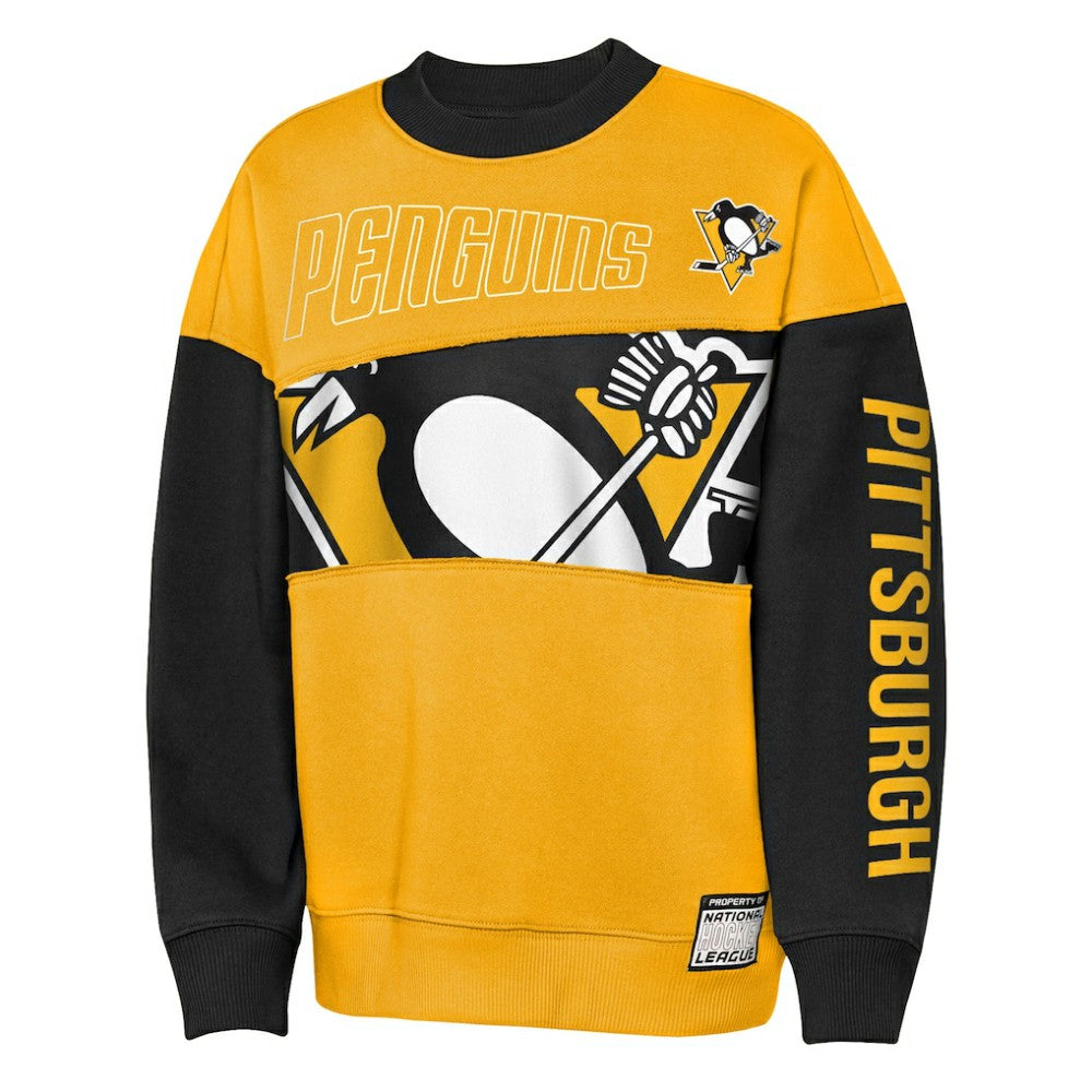 NHL Pittsburgh Penguins Outerstuff Youth Impact Player Sweatshirt - Gold/Black