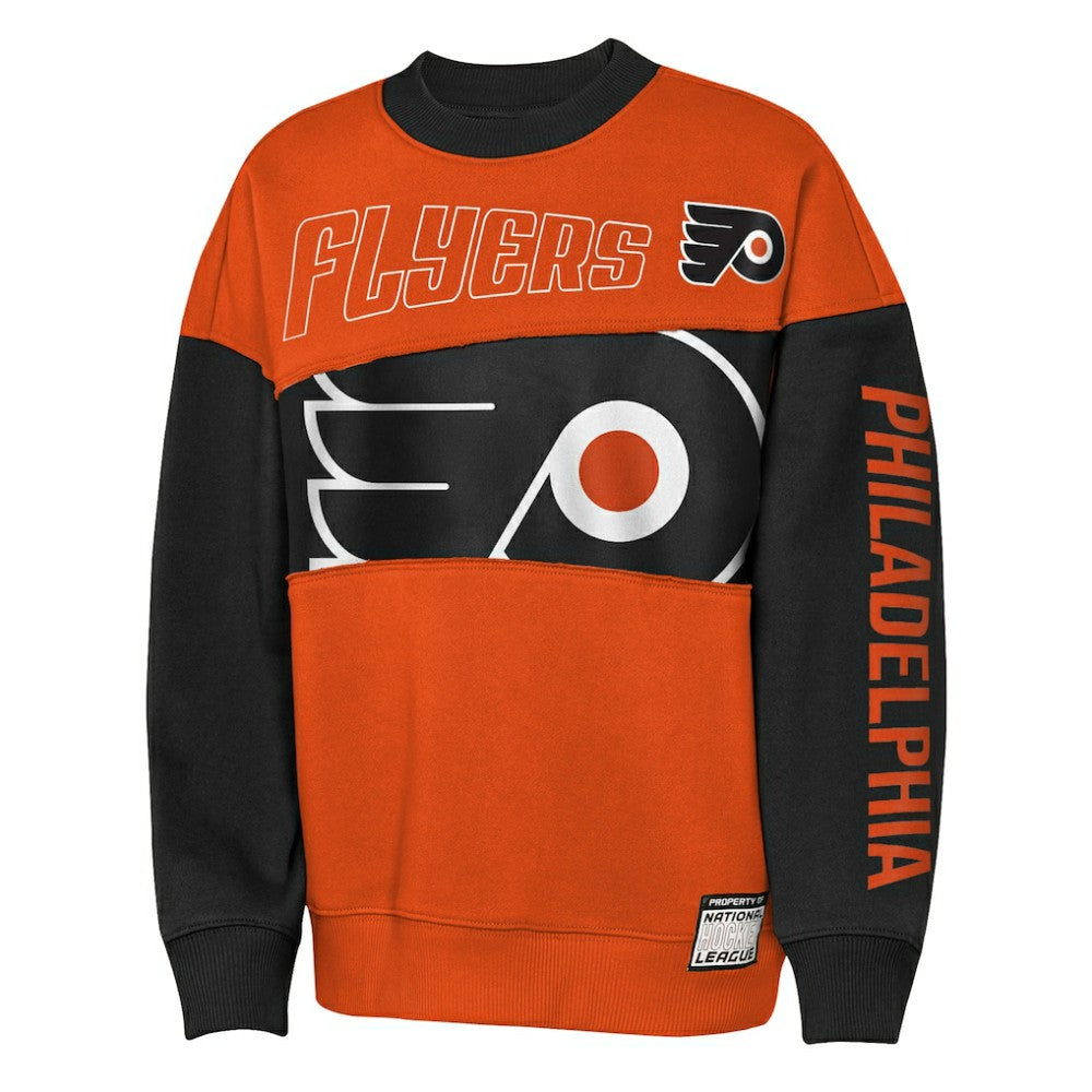 NHL Philadelphia Flyers Outerstuff Youth Impact Player Sweatshirt - Orange/Black
