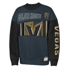 NHL Vegas Golden Knights Outerstuff Youth Impact Player Sweatshirt - Steel/Black